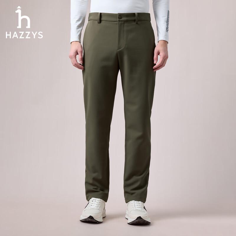 HAZZYS Men s 2025 Autumn/Winter Straight-Leg Casual Pants 32 (175/78A)