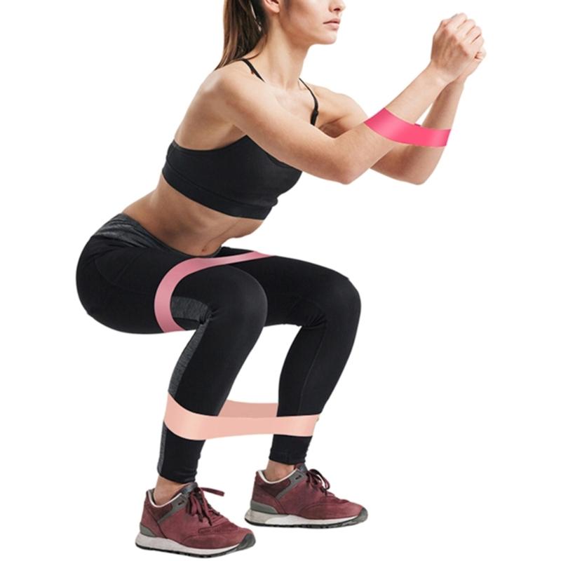 Unisex Hip Band Hip Circles Loop Resistance Elastics Band Workout Exercise Gym