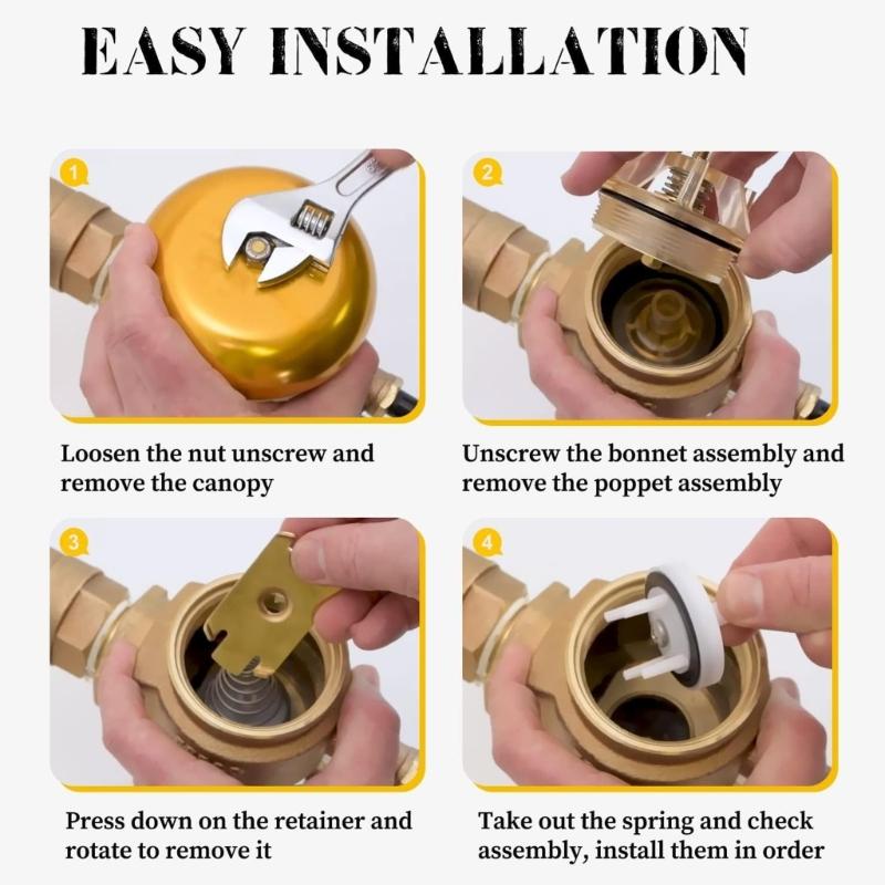 Maintenance Set Water Hose Bonnet Backflow Devices Part Vacuum Breaker and Repair Component Valves Assembly Repair Part