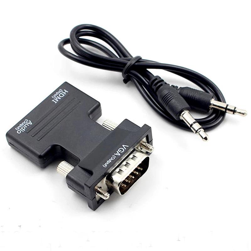High-Definition HDMI To VGA Video Converter with Audio Cable