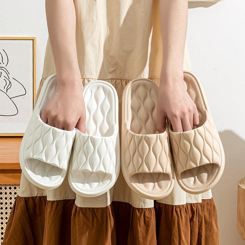 Fashion Plus Size Fashion Concise Couple Men Women Non-slip Flat Slides Summer Platform Sandals Home Slipper Indoor Flip Flops Men Shoes