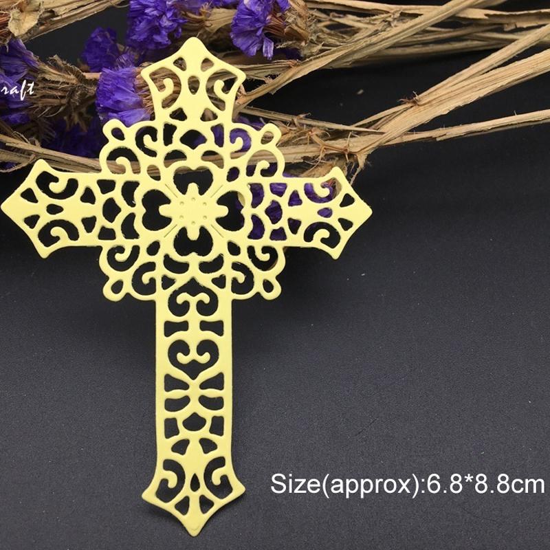 The Art of Hollowed Out Crosses Metal Cutting Dies for Scrapbooking Embossing Stencils Card Making Craft Decor