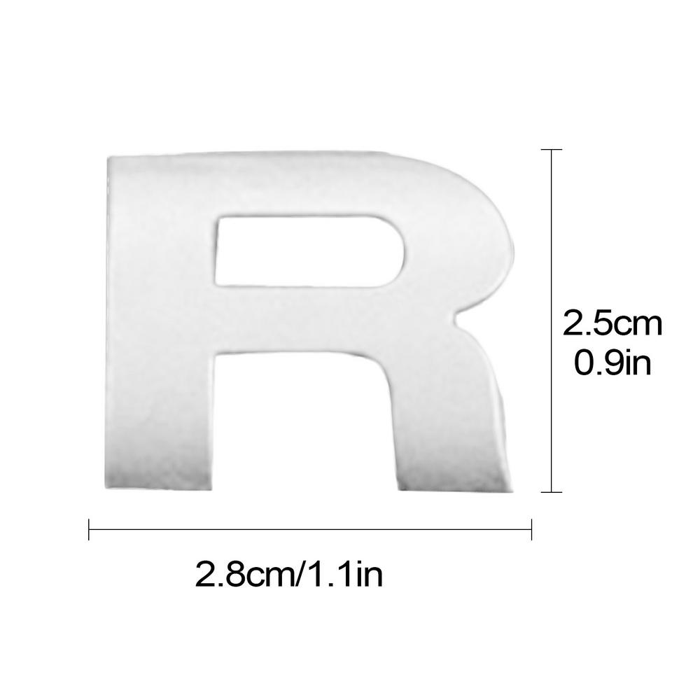 Adhesive Letter Stickers Dustproof Car Bumper Stickers Enhanced Durability Sturdy Car Stickers with 3D Design for Car Auto