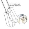 Set of 2 Electric Food Mixer Heads Handheld Egg Beater Heads Stainless Steel Egg Mixer Accessories Egg Beater Part
