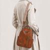 Retro PU Backpack Women's Large Capacity Multi-use Shoulder Bag