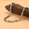 New Retro Silver 5mm Men's Safe Braided Bracelet Trendy Hip-hop Niche  for Boyfriend Gift Jewelry Accessories