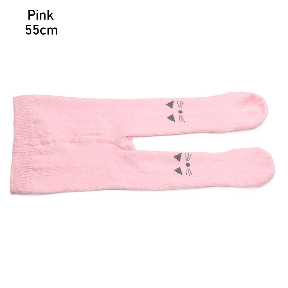 

Keep Warm Pure Cotton Infant Non-Slip Socks Leggings Cat Baby Socks 55cm рожевий
