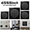 Square Air Vent Grille Cover 4/5/6/8In Duct Vent Cover Ventilation Grille  Ventilation Accessories