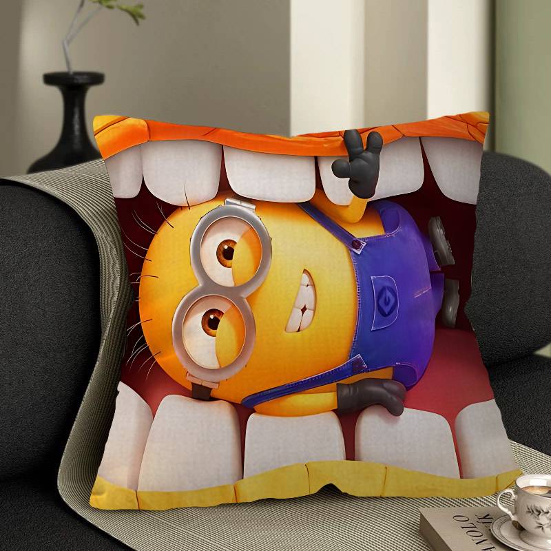 M-Minions-S Personalized Pillow Cover Kids Bedroom Wild Party Decor Pillowcase Kid Birthday Shower Gift