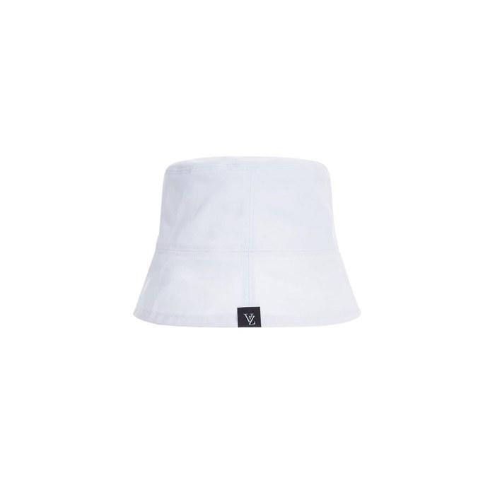 [VARZAR] Label Drop Bucket Hat White