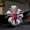 SUYU 2024 New Fashionable Elegant And Unique Design Retro And Exquisite Flower Brooch Women's Luxury Brooch Accessories Pins