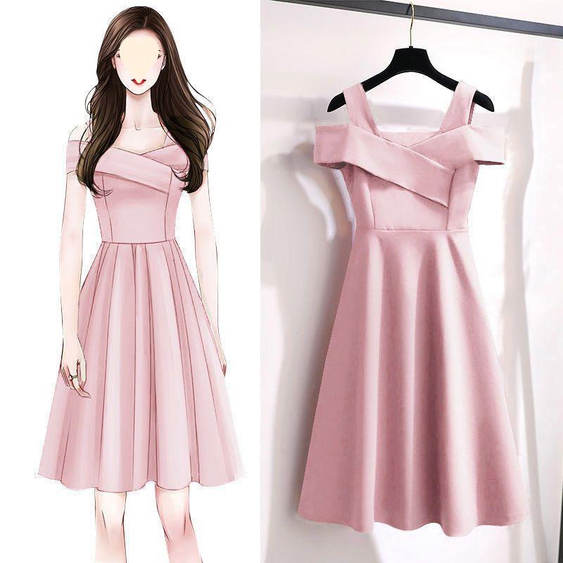 2026 Plus Size Women's Slimming Summer Dress - Flattering Belly Cover and Waist-Cinching