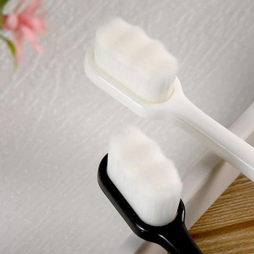TOYAKU Nano Toothbrush, Soft, 6-Piece Set, Wide Toothbrush, Soft, Extra-Fine, for Adults/Home Use, Cavity Prevention
