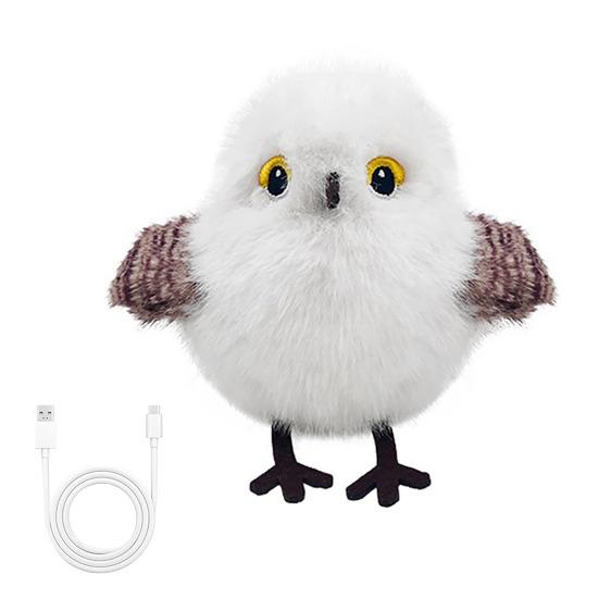 Automatic Flapping Birds Cat Toy Interactive Cat Teaser with 3 Wing Modes Chirping Sounds Self-Play Exercise Toy for Indoor Cats