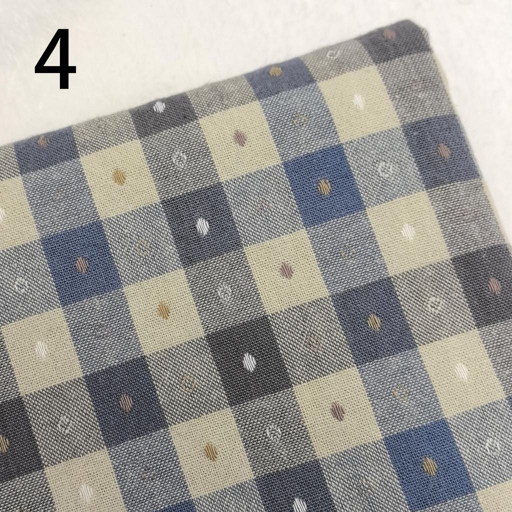 50x70cm Japanese Yarn-dyed Fabric first dye woven cotton plaid brocade patchwork craft fabric cloth DIY stitch sew doll clothes