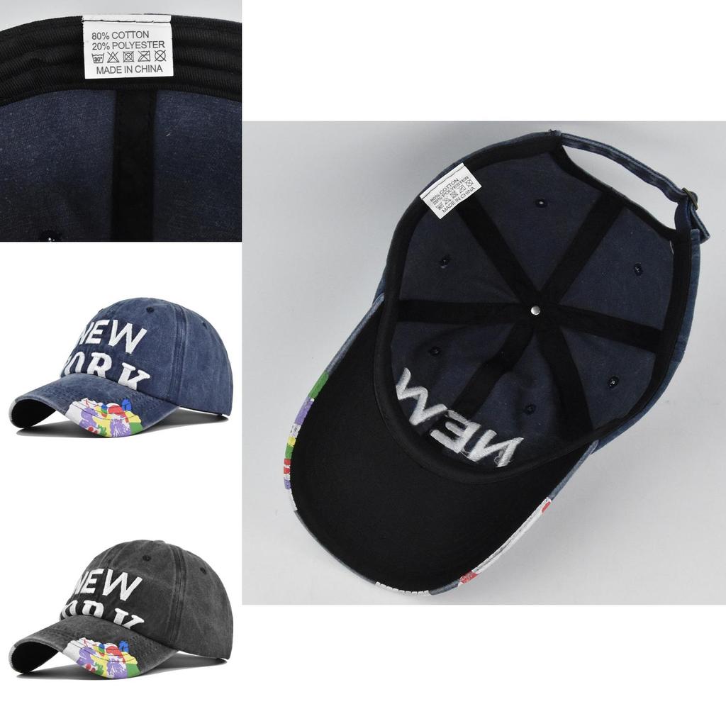 Vintage Embroidered Baseball Cap Adjustable Sunscreen Breathable Waterproof Warmer Fan Visor Hat