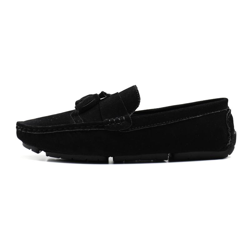 FashionSuede Leather Shoes Men Fashion Comfortable Moccasins Handmade Men Casual Driving Shoes Ultra-light Soft-Soled Slip On Footwear