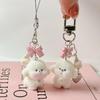 New Lovely Cartoon Puppy Keychain Creative Dog Lady Backpack Ornaments Fuuny Phone Chain Girl Friend Gifts Versatile Bag Lanyard