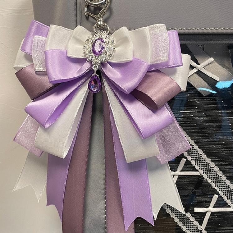 Aesthetic Keychain Charms,Bows Keychain for Women Bag Purse Handbags Backpacks Charms Accessories Valentines Day Gifts