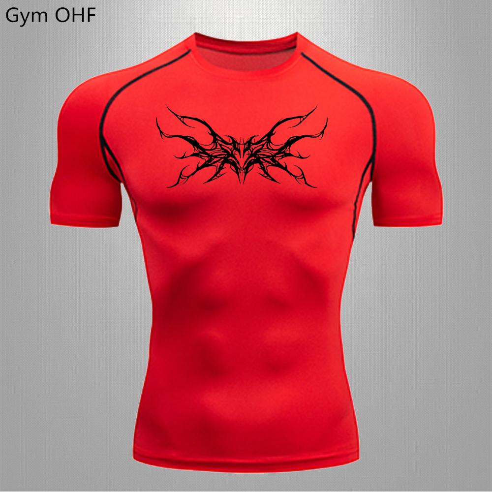 Man Compression T Shirt Gym Fitness Training Running Quick Drying Sports Shirt Summer Shaping Slimming Comfortable Men T Shirts