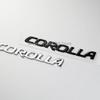 3D glossy black silver letters For  Corolla Trunk Emblem Badge Stickers  car accessories modified car sticker