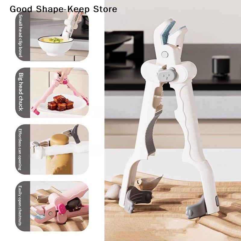 Creative Dish Lifter Clamp Multi-Purpose Anti Scalding Clip Plastic Handle Heat-Resistant Anti-hot Bowl Plate Clips Non-Slip