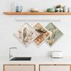 Cleaning Cloth Reusable Kitchen Dish Towels Eco-friendly Microfiber Bird Flowers Print Dishcloths Lint Free Washable Duster Rags Tea Towels 9*7inch