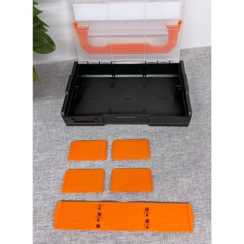 Portable Multi Grid Screw Organizer Tool Storage Case Box Crafted from Reinforced PP Material And Slip Resistant Bottom