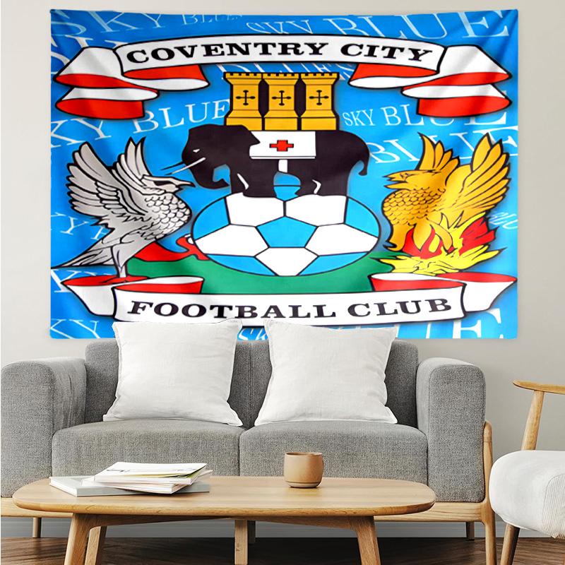 Newcastle United Crest Printed Printed Tapestry, for Bedroom,Livingroom, dormitory, Large Wall Decor, Fabric Decor Fan Birthday Gifts