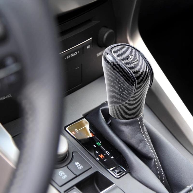 lexus Tapa Protectora de ABS para Palanca de Cambios de Coche Cubierta de Fibra de Carbono Para Lexus F SPORT ES RX NX LS UX LM LX GX LC RZ IS CT GS RC HS SC LBX