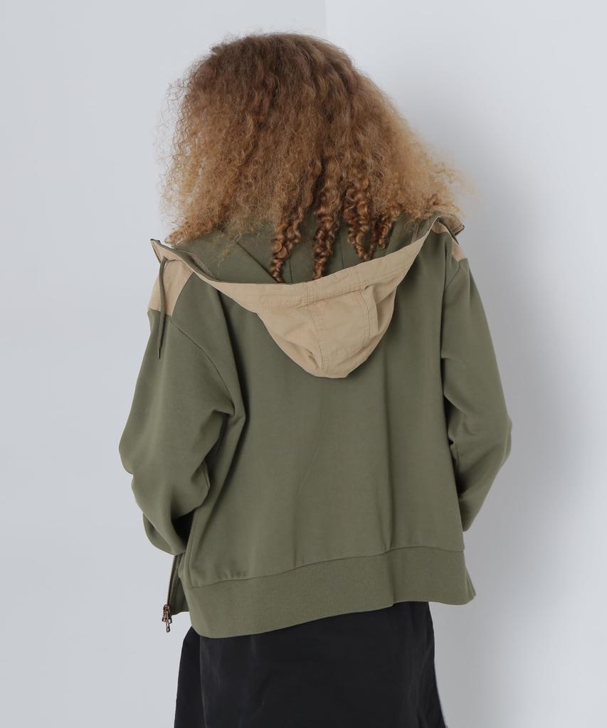 AVIREX CROSSOVER RIPSTOP COMBI PARKA Women's S 310 Olive 783-4231601