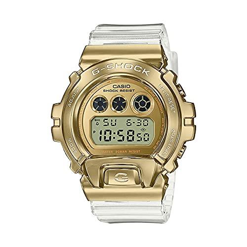 

CASIO G-SHOCK Casio G-Shock GM-6900SG-9 Watch Brand Men s Kids Children Boys Digital Date Calendar Waterproof Gold White Skeleton Product