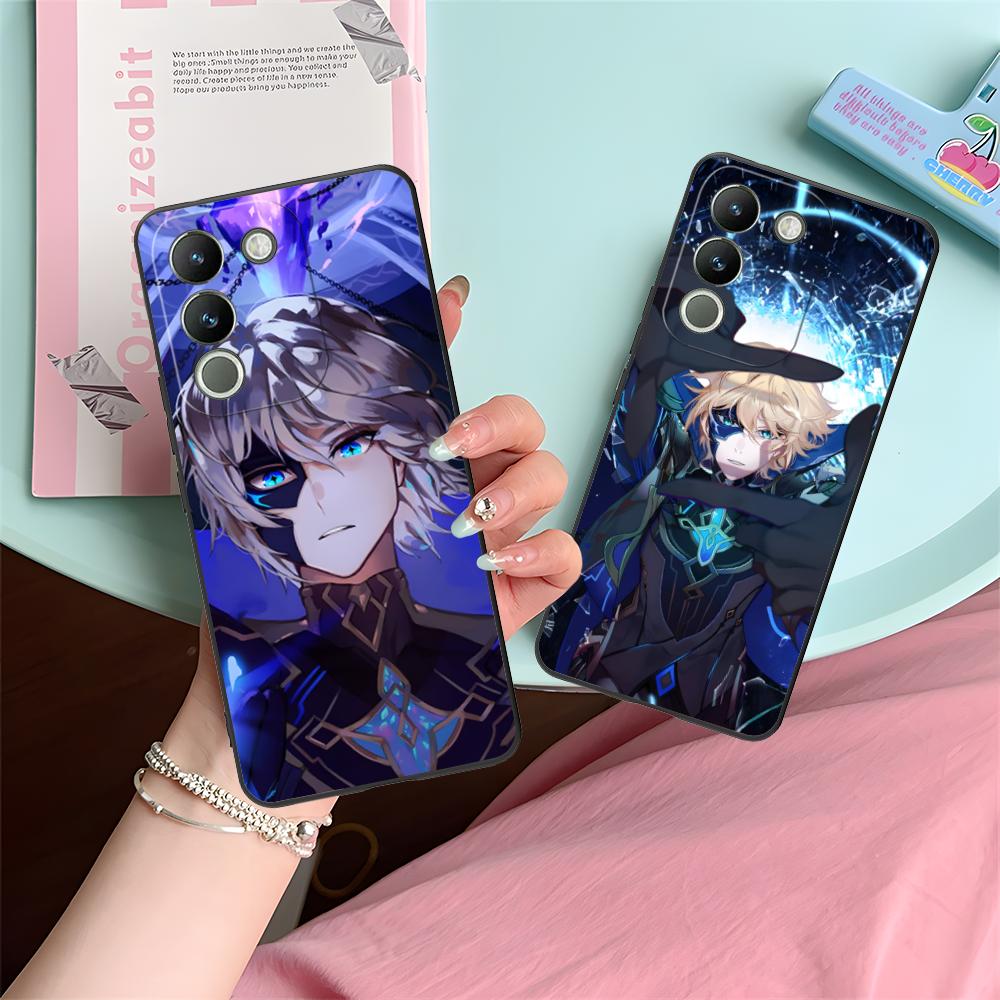 Game GI Dainsleif Phone Case for VIVO V60 V50 V40 V30 V29 V27 V25 V23 Pro Lite 5G Soft TPU Shockproof Cover