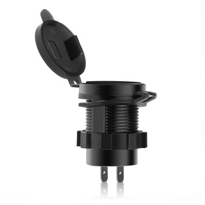 18W QC 3.0 USB Telefon Araç Şarj Soketi Dijital Ekran Voltmetre USB Şarj Soketi Motosiklet İçin AÇMA-KAPAMA Anahtarlı