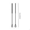 2 Pieces Silicone Straw Brushes Long Lightweight Portable Reusable Bottle for
