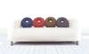 MOGU Bead Cushion Navy Premium Hole Cushion (Total Length Approx. 36cm)