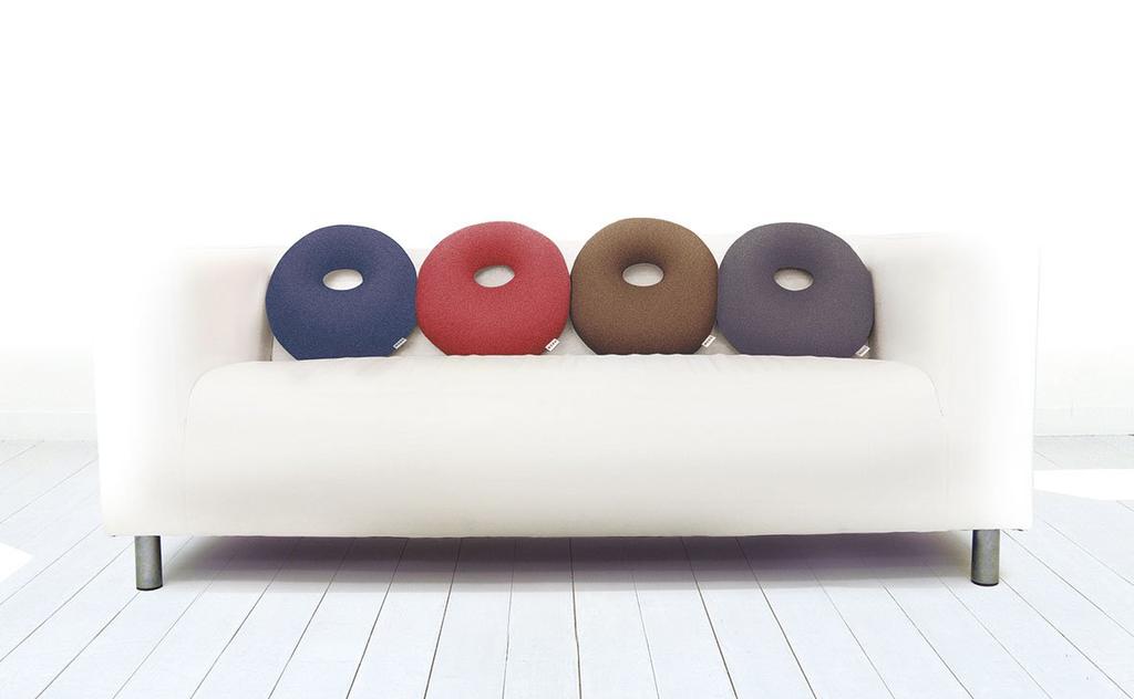 MOGU Bead Cushion Navy Premium Hole Cushion (Total Length Approx. 36cm)
