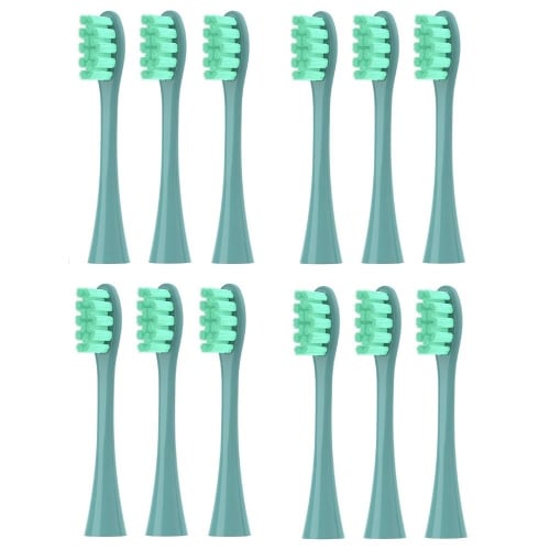 

Set of 12 Replacement Brush Heads for Oclean X, X PRO, Z1, F1, One, Air 2, and SE Sonic Electric Toothbrushes (12 Gray)