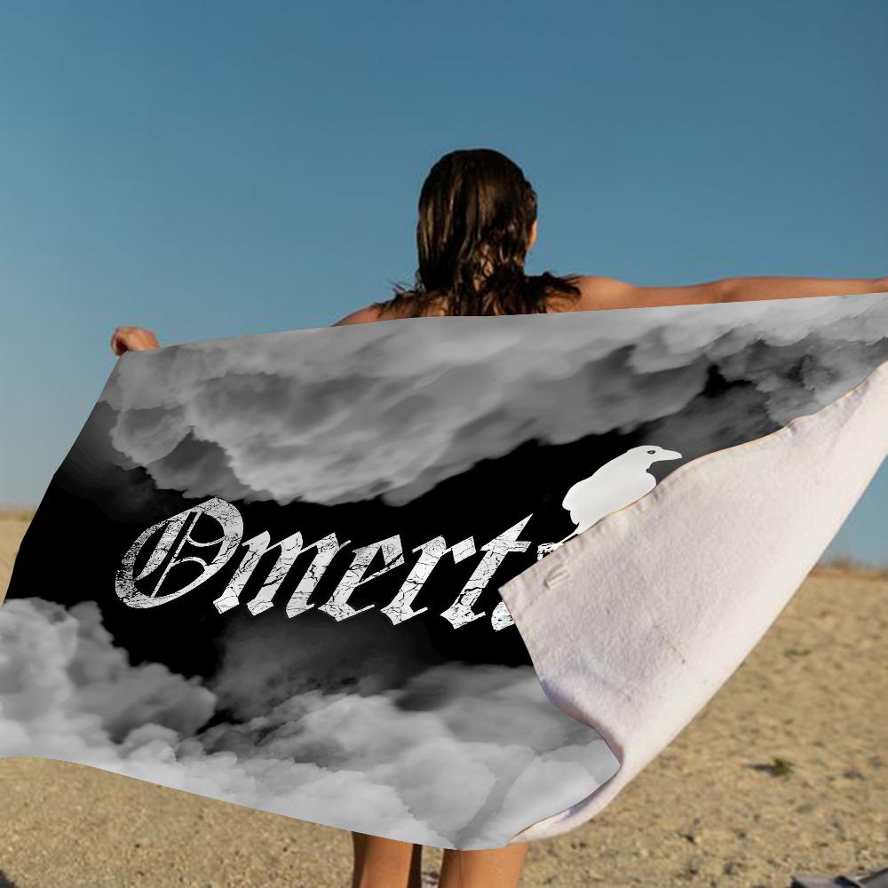 Rapper O-Omerta Mikrofiber Strandhåndklæde Absorberende Hurtigttørrende Blødt Yoga Svømning Resort Bjergbestigning Håndklæde