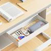 Białe Pudełko do Przechowywania pod Biurkiem Samoprzylepne Ukryty Design Ukryty Organizer do Przechowywania Pudełko do Przechowywania Organizer Szuflada