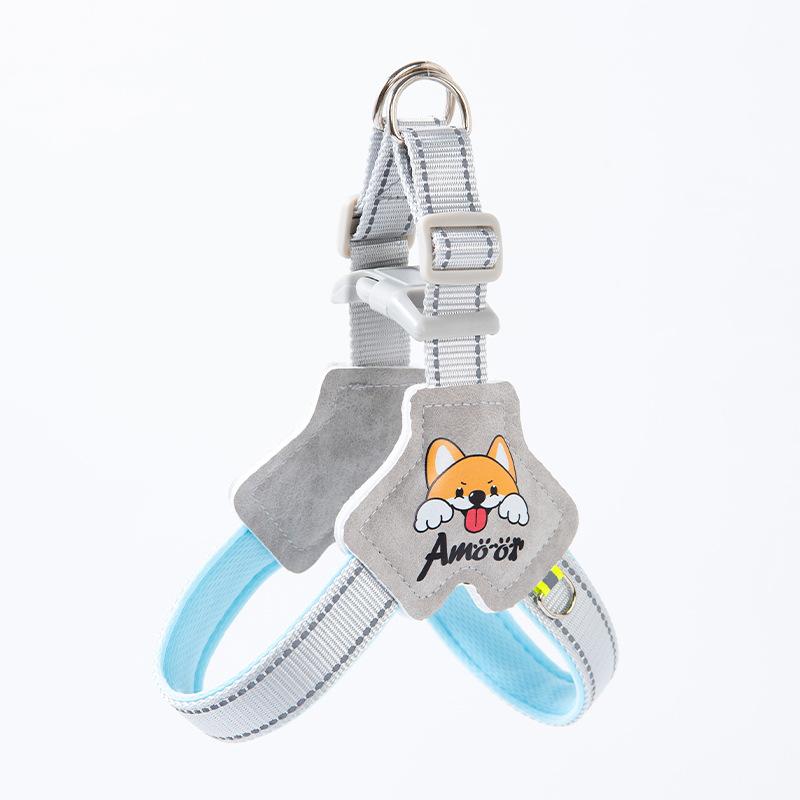 Dog harness leash, dog walking leash, small dog puppy harness leash, dog supplies, pet leash S
