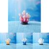 Cute Coral Mermaid Resin Figurine For Aquarium Decor Miniature Ocean Scene Accessories