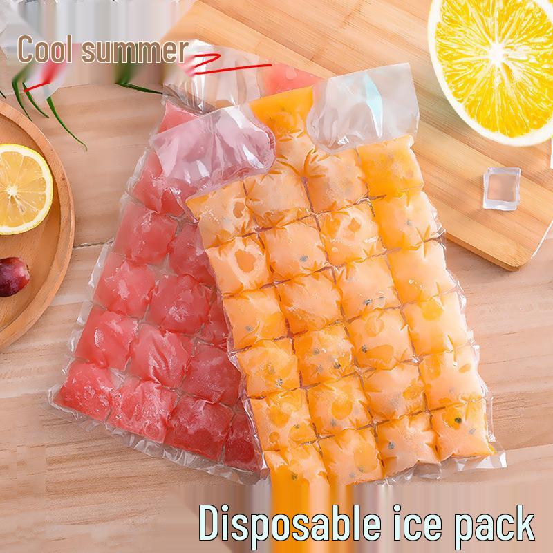 Self-Sealing Disposable Ice Cube Bag - Creative Summer Ice Maker and Watermelon Ice Tray