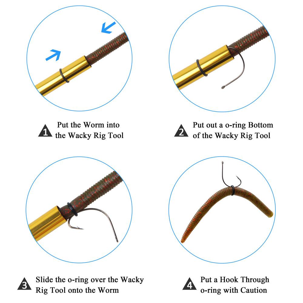 50Pcs 37753 Fishing Hooks High Carbon Steel Wacky Weedless Worm Wide Gap Fishing Hooks For Bass Fishing Size 4# 2# 1# 1/0