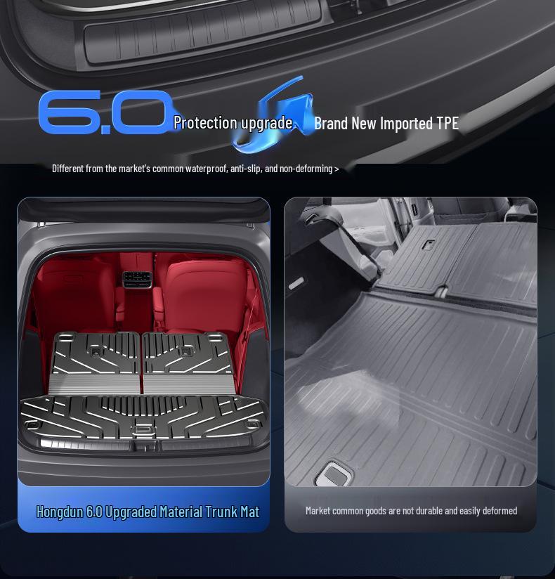 AITO New M8 M7 M5 Trunk Mat TPE for Huawei Six/Five-Seater Tail Box