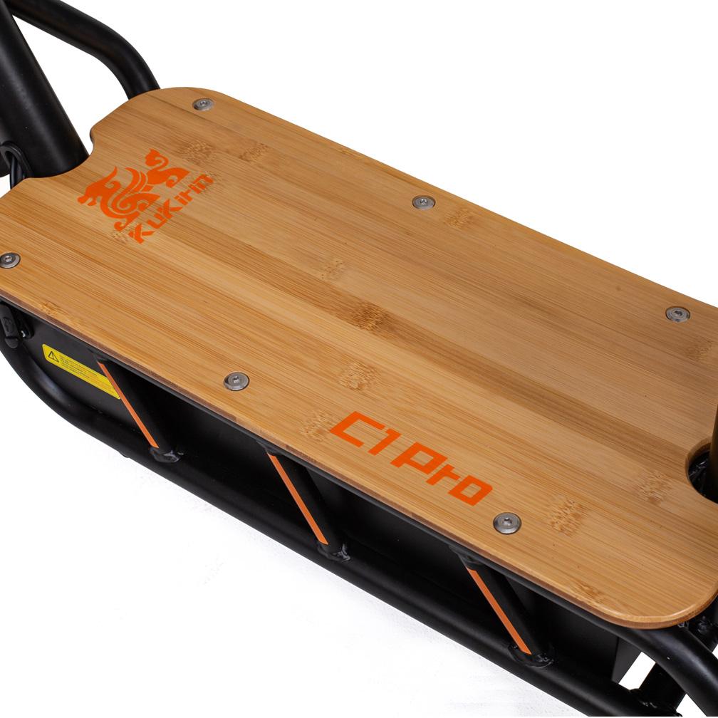 Kukirin C1 Pro Folding Electric Scooter for Adult 500W, 48V 26Ah, 45km/h, 14" Tires, Disc Brake, IP54, Solid wood pedals, with Basket & Seats