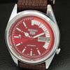 SEIKO 5 AUTOMATIC 7009A VINTAGE REFURBISHED JAPAN MENS RED DIAL WATCH a445819-1