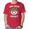 Unisex Crew Neck T-Shirt Use Your Noodle Graphic Short Sleeve Casual Tee