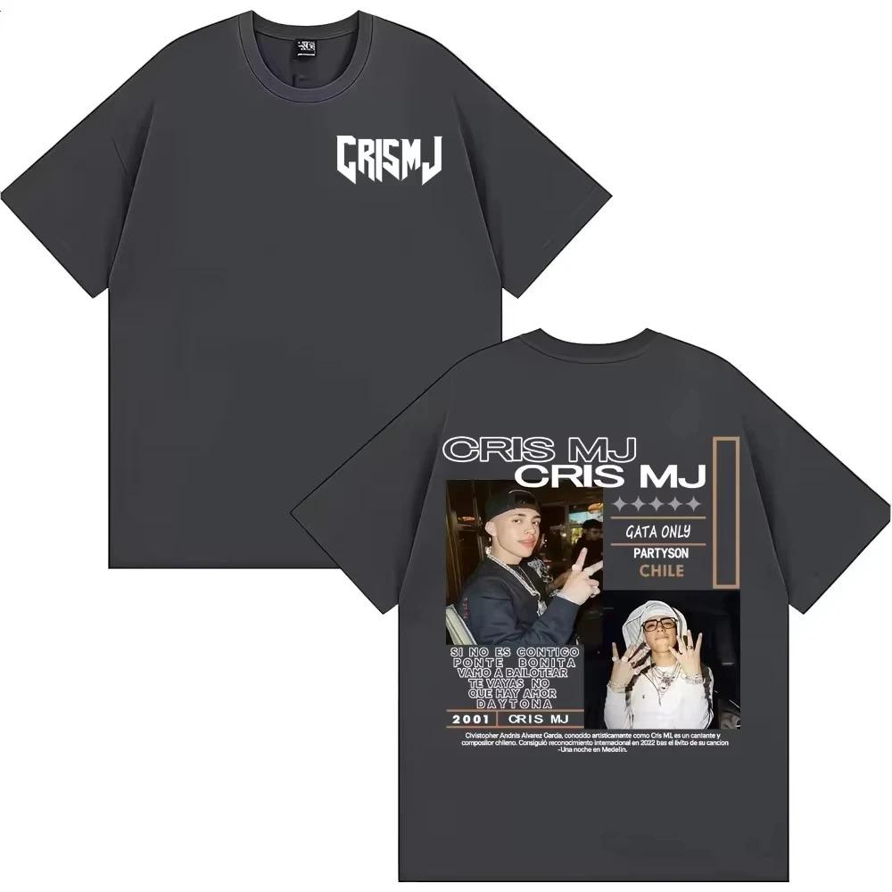 

2026 Graphic Tshirts Rapper CRIS MJ Album Tour Unisex Women Vintage 90s Hip Hop Street Tshirt Casual Male T Shirt S