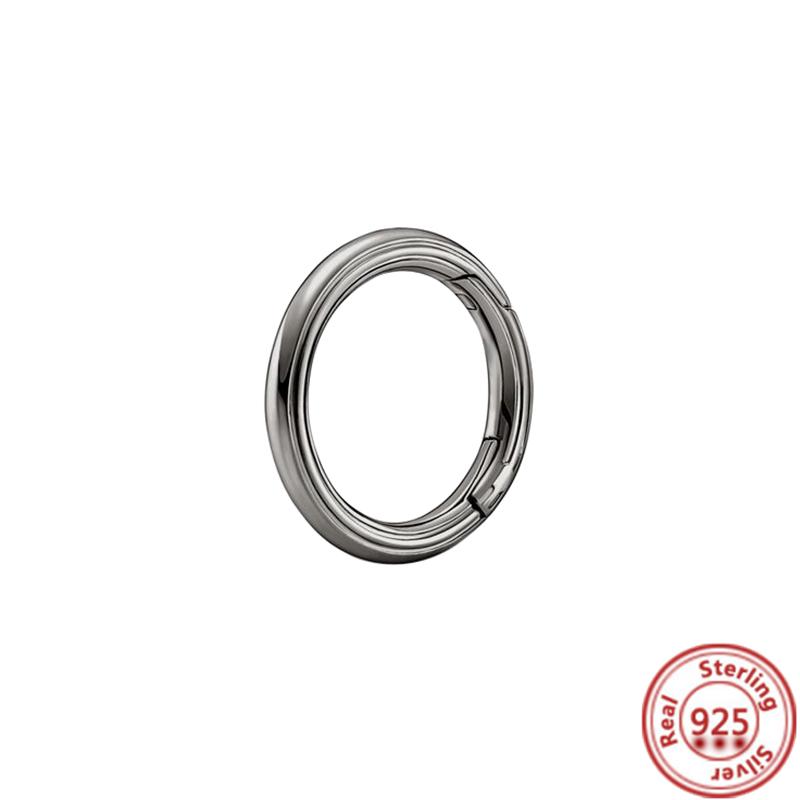 Me Ring S925 Sterling Silber Perle Runder Verbinder Charm Doppelarmreif Passend für Original Me Gliederkette Armband Schmuck